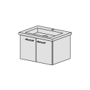 Unterbau Living Square-Slim 65 cm
