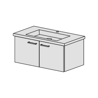 Unterbau Living Square-Slim 90 cm