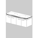 Unterbau Palace New-Slim 130 B:125, H:40,5, T:44,8 cm