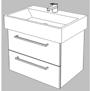 Unterbau Confort Memento 60 cm B: 56, H: 45, T: 39,8 cm