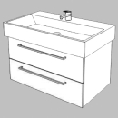 Unterbau Confort Memento 80 cm B: 76, H: 45, T: 44,8 cm
