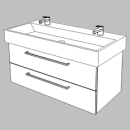Unterbau Confort Memento 100cm B: 96, H: 45, T: 44,8 cm