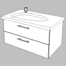 Unterbau Confort Palomba 80 cm B: 76, H: 46, T: 48,8 cm