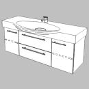 Unterbau Confort Palace 120 cm B: 116, H: 46, T: 35,8 cm