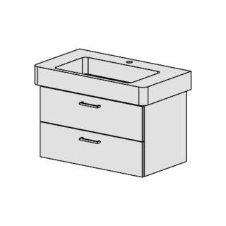 Unterbau Confort Pro 85 cm B: 78, H: 46, T: 44,8 cm