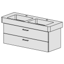 Unterbau Confort  Pro 130 cm B:120, H: 46, T: 44,8 cm