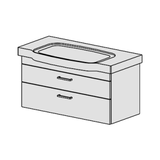 Unterbau Confort Sentique100cm B: 95, H: 46, T: 42,8 cm