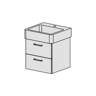 Unterbau Confort Vero 50 cm B: 46, H: 46, T: 44,8 cm