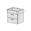 Unterbau Confort Vero 60 cm B: 56, H: 46, T: 44,8 cm