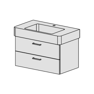 Unterbau Confort Vero 85 cm B: 80,7, H: 46, T: 46,8 cm