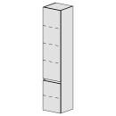 Hochschrank Spacio 35 cm B: 35, H: 168, T: 33,2 cm