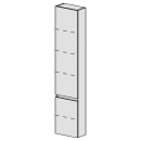 Hochschrank Spacio 35 cm B: 35, H: 168, T: 17,8 cm