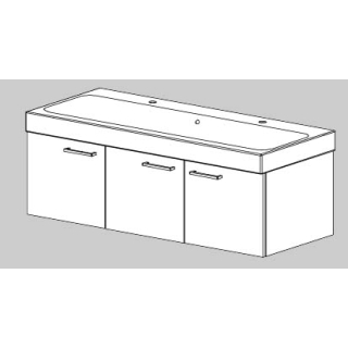 Unterbau Icon Slim 120 cm B:116, H:39, T:45,8 cm