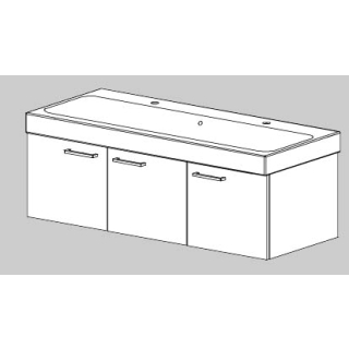 Unterbau Icon Slim 120 cm B:116, H:39, T:45,8 cm