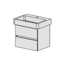 Unterbau Confort  Pro 65 cm B: 58, H: 49, T: 44,8 cm