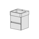 Unterbau Confort Vero 50 cm B: 46, H: 49, T: 44,8 cm