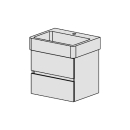 Unterbau Confort Vero 60 cm B: 56, H: 49, T: 44,8 cm