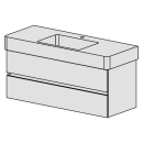 Unterbau Confort Vero 125 cm B: 121 H: 49, T: 46,8 cm