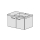 Unterbau Living Square-Slim 75 cm,zu Becken rechts