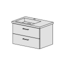 Unterbau Conf Living Square 75 B: 72, H: 46, T: 46,8 cm