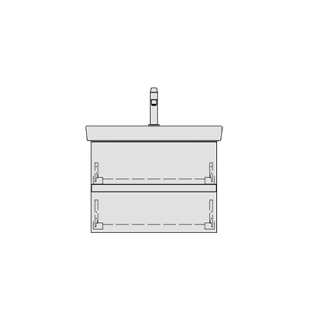 Unterbau SUBWAY 2 GATTO 60,0 x 44,0 x 43,5 cm