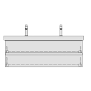 Unterbau SUBWAY 2 GATTO 125,0 x 44,0 x 43,5 cm