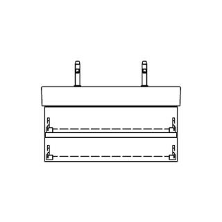 Unterbau LIVING CITY GATTO 96,0 x 40,0 x 44,0 cm