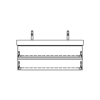 Unterbau PRO S GATTO 116,0 x 44,0 x 43,0 cm