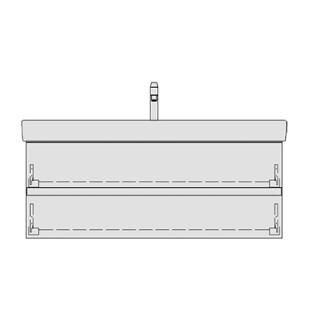 Unterbau PRO S GATTO 116,0 x 44,0 x 43,0 cm