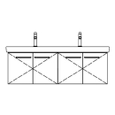 Unterbau SUBWAY 2 ASINO 125,0 x 44,0 x 44,0 cm