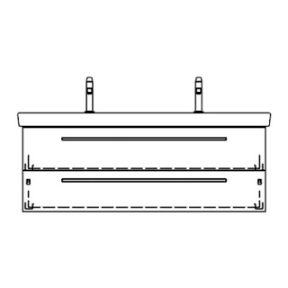 Unterbau SUBWAY 2 ASINO 125,0 x 48,0 x 44,0 cm