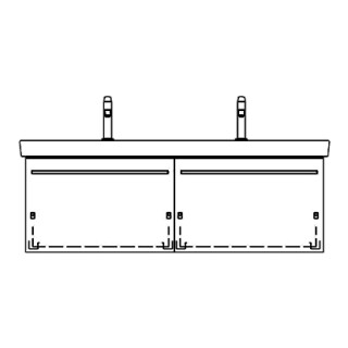 Unterbau SUBWAY 2 ASINO 125,0 x 46,0 x 44,0 cm