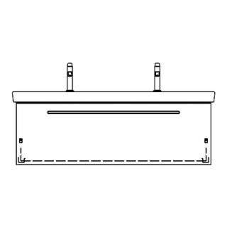 Unterbau SUBWAY 2 ASINO 125,0 x 46,0 x 44,0 cm