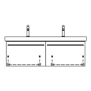 Unterbau SUBWAY 2 ASINO 125,0 x 46,0 x 44,0 cm