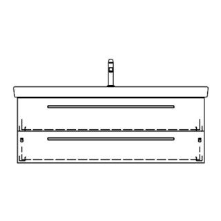 Unterbau SUBWAY 2 ASINO 125,0 x 48,0 x 44,0 cm