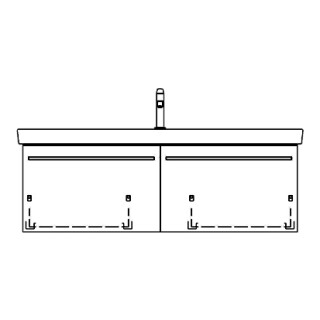 Unterbau SUBWAY 2 ASINO 125,0 x 46,0 x 44,0 cm