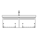 Unterbau SUBWAY 2 ASINO 125,0 x 46,0 x 44,0 cm