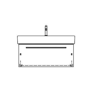Unterbau LIVING CITY RANA 96,0 x 40,0 x 44,0 cm