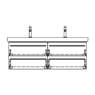 Unterbau SUBWAY 2 RANA 125,0 x 44,0 x 43,5 cm