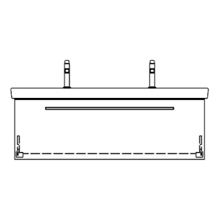 Unterbau SUBWAY 2 RANA 125,0 x 40,0 x 43,5 cm