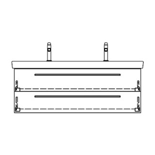 Unterbau SUBWAY 2 RANA 125,0 x 44,0 x 43,5 cm