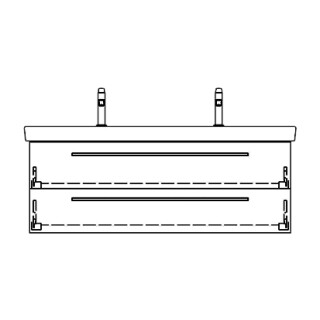 Unterbau SUBWAY 2 RANA 125,0 x 44,0 x 43,5 cm