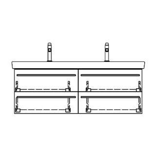 Unterbau SUBWAY 2 RANA 125,0 x 44,0 x 43,5 cm