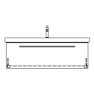 Unterbau SUBWAY 2 RANA 125,0 x 40,0 x 43,5 cm
