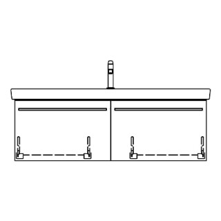 Unterbau SUBWAY 2 RANA 125,0 x 40,0 x 43,5 cm