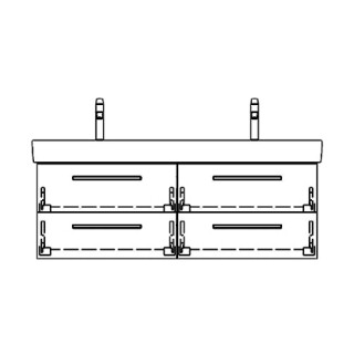 Unterbau PRO S RANA 116,0 x 40,0 x 43,0 cm