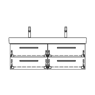 Unterbau PRO S RANA 116,0 x 40,0 x 43,0 cm