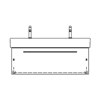 Unterbau MEMENTO RANA 114,0 x 40,0 x 44,0 cm