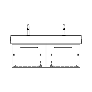 Unterbau MEMENTO RANA 114,0 x 40,0 x 44,0 cm