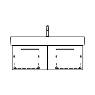 Unterbau MEMENTO RANA 114,0 x 40,0 x 44,0 cm